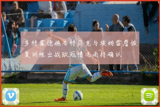 多特蒙德施洛特贝克与埃姆雷詹恢复训练出战欧冠情况尚待确认